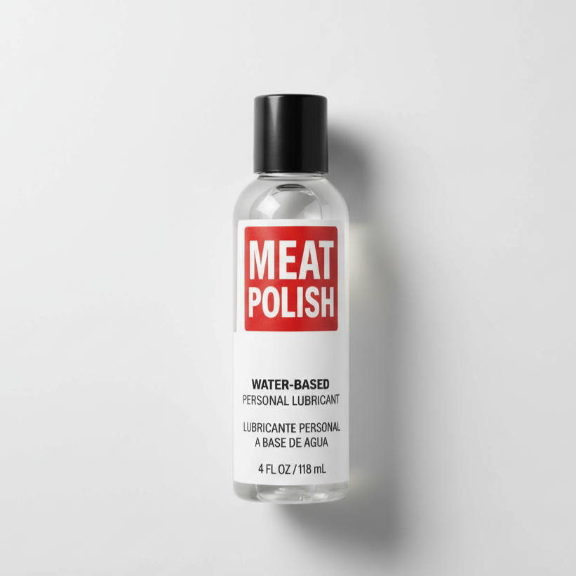 MEAT POLISH — Premium Water-Based Personal Lubricant (4 fl oz)